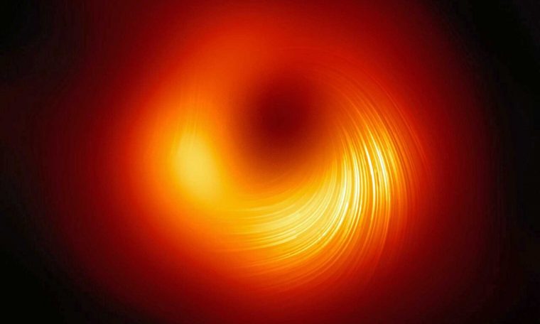 Astronomers capture the first clear image of a magnetic field in a black hole Science and Health