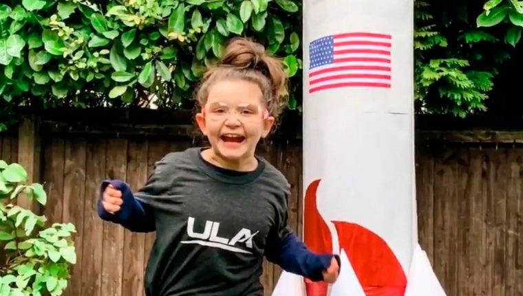 Little prodigy: 7-year-old girl builds and launches rockets in her UK backyard