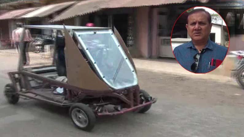 Solar Powered Car: Wonderful .. Solar car making farmer .. 300 km on one charge.