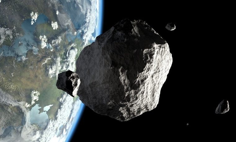 Foto publicada por la NASA. "Daño" Asteroide a Penn en nave espacial