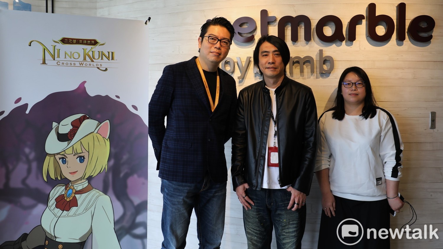 Well-known mobile game company Netmarble Hot Pepper held a media tea party today (14), (from left) Lynn Dajun, general manager of Netmarble Hot Pepper 
