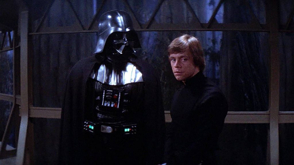 Darth Vader and Luke Skywalker in 'Star Wars Episode VI: Return of the Jedi'.  Picture: Lucasfilm / Disclosure