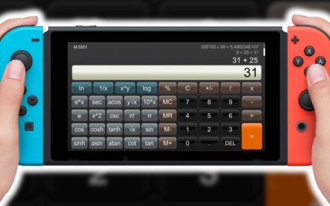 Imagem de: Nintendo Switch: compre o app de calculadora por