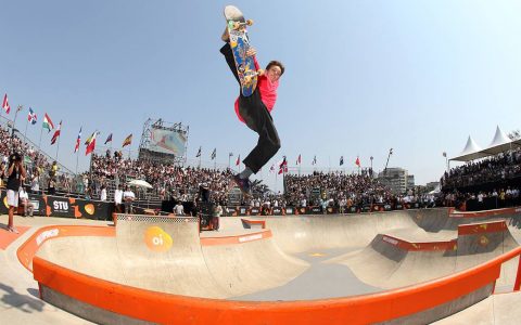 Luiz Francisco was the first Brazilian athlete to win an Olympic spot in a skate photo: Confederaço Brasileira de Skate