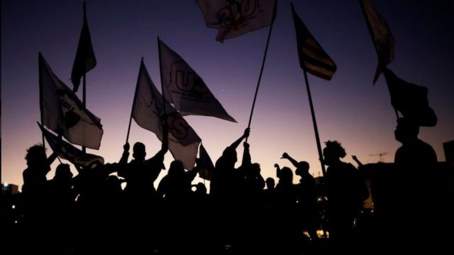Protests against President Jair Bolsonaro in Brasilia in June