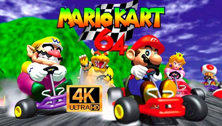 Mario Kart 64 in 4K!  Modifies and makes a better version of the game with better graphics and 60FPS
