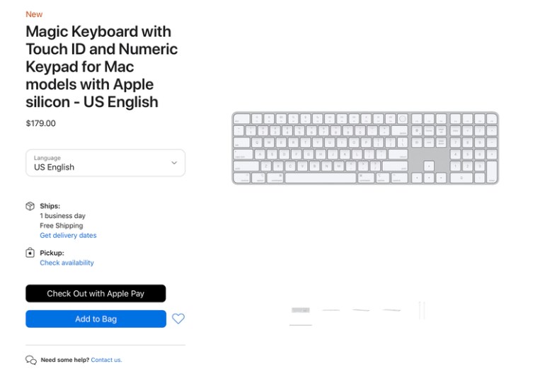 Apple starts selling updated Magic Keyboard with Touch ID
