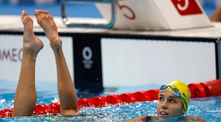 Australian swimmer sets record with 7 Olympic medals