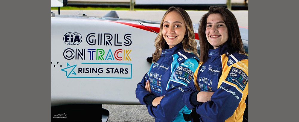 Antonella Basani and Julia Ayub on FIA Girls Track - Rising Sun.  will represent Brazil again