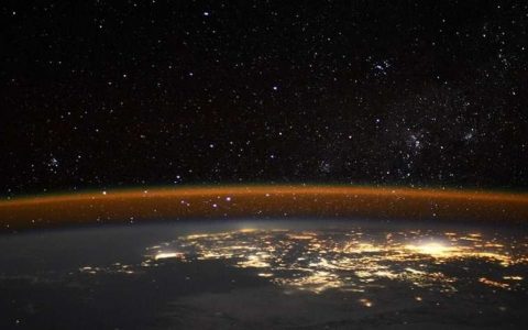 Astronaut takes a picture of Earth from a rare angle and draws attention