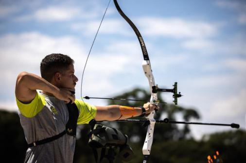 Marcus D'Almeida is second in the Archery World Championship