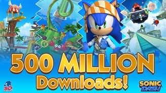 Sonic Dash already has over 500 million downloads worldwide