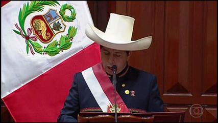 Pedro Castillo officially assumes the presidency of Peru