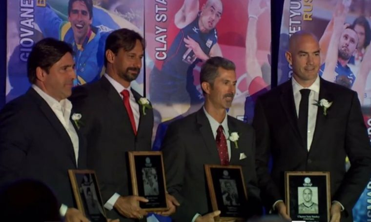 Riccardo, Serginho and Giovan were honored in the Volleyball Hall of Fame.  volleyball