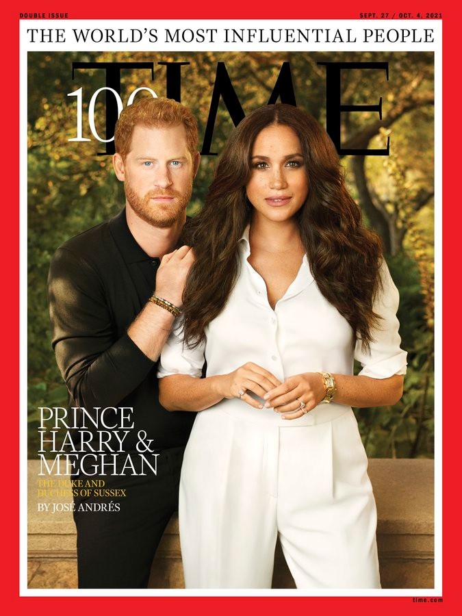 Prince Harry and Meghan Markle on the cover of Time magazine (Photo: Publicity)