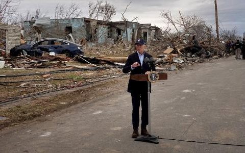 Biden affected by tornado destruction in Kentucky