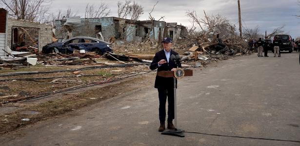Biden affected by tornado destruction in Kentucky