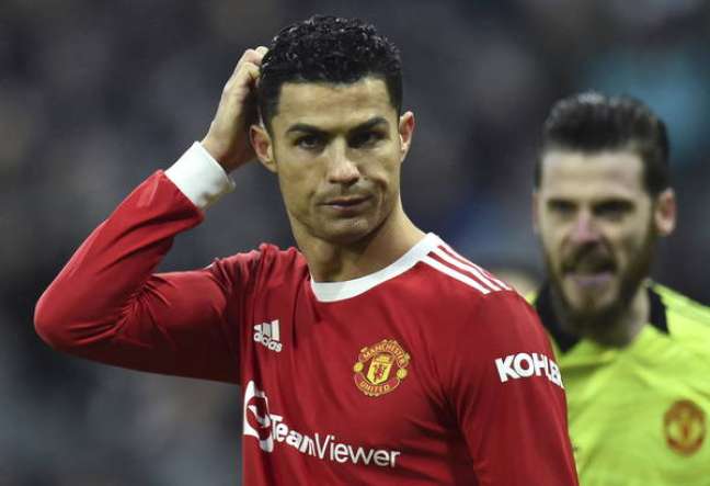 Cristiano Ronaldo during the match between Manchester United and Newcastle