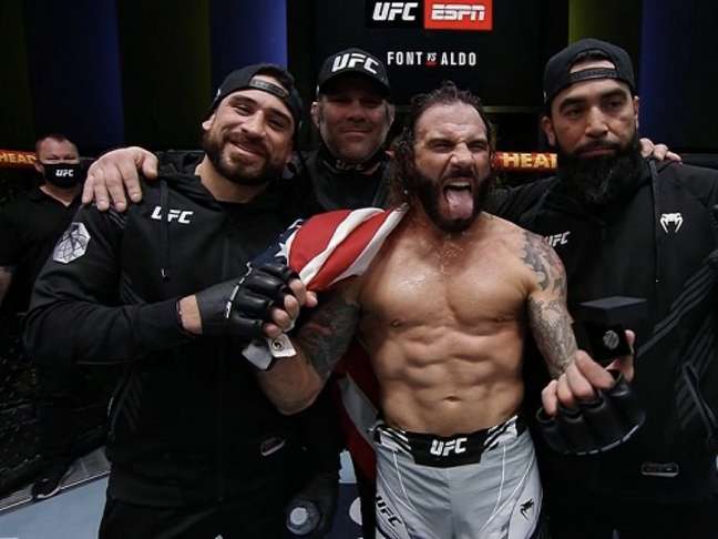 Clay Guida defeated Leo Santos and was one of the winners of 'Performance da Noit' (Photo: Reproduction/UFC)