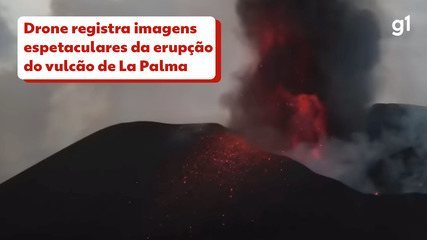 Drone took great pictures of La Palma volcano eruption