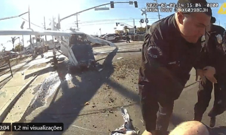 VIDEO: Injured pilot saved from being hit by train  World
