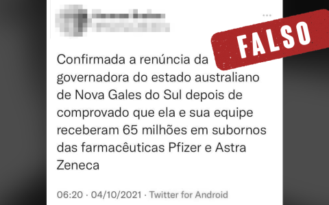 #Verified: It is false that the prime minister of state in Australia resigned due to bribery from Pfizer and AstraZeneca