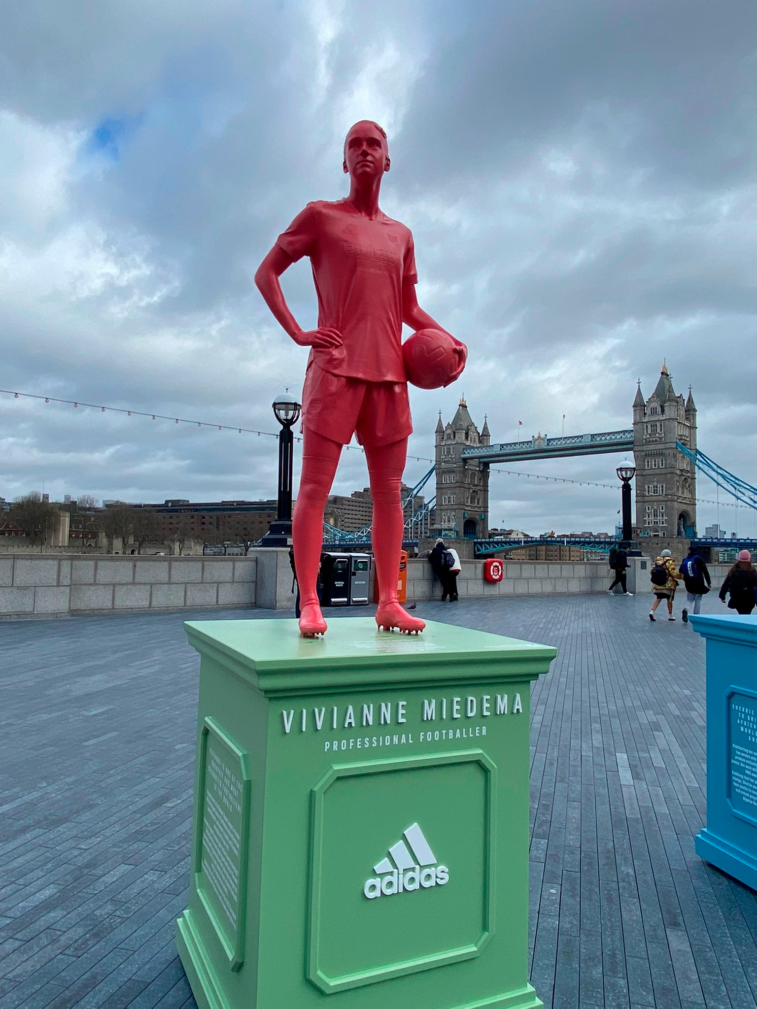 In defense of women's sport, adidas installs statues of athletes in
