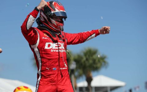 McLaughlin celebrates first IndyCar win: 'I can't believe it'