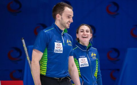 Australia debut in curling, coached by Canadian rival