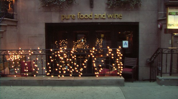 The Pure Food & Wine restaurant promoted vegetarian and raw food and was successful among the famous (Photo: Reproduction/Netflix)