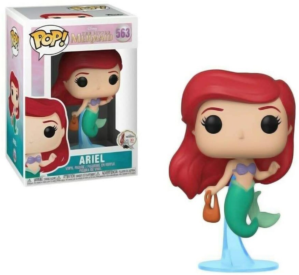 This pop funko features Princess Ariel swimming with her mermaid tail on a plastic stand that mimics water (Photo: Playback/Amazon)