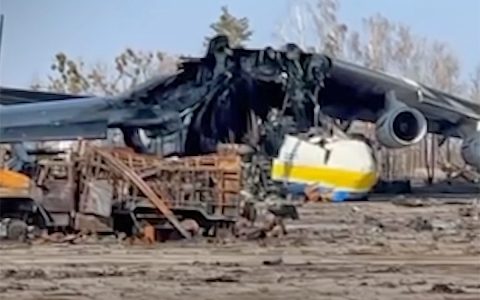 New images show the destruction of the Antonov An-225 from another angle