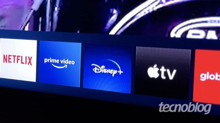 Netflix, Amazon Prime Video, Disney+, Apple TV+ and GloboPlay on Samsung TV (Image: Paulo Higa / Technoblog)
