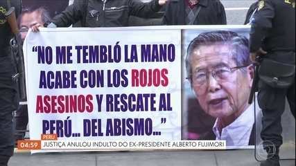 Peruvian justice overturns former president Alberto Fujimori's pardon