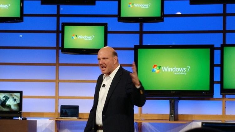 Steve Ballmer, then-CEO of Microsoft, at the launch of Windows 7 - Disclosure - Disclosure