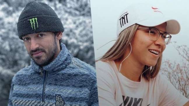Calvin Hoefler and Pamela Rosa prepare for the X Games in the United States (Photos: Personal archive)