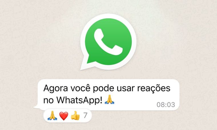 Imagem de: WhatsApp: como usar as novas reações de mensagens