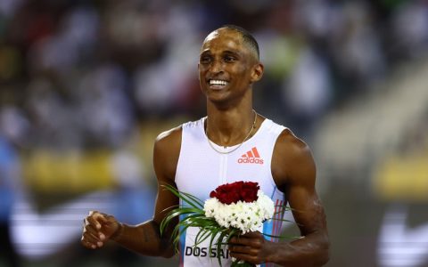 Alisson dos Santos wins gold in 400 hurdles in Doha