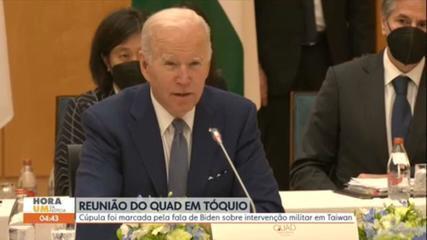 Quad meeting marked by Biden's speech on military intervention in Taiwan