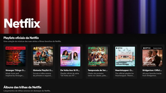 Spotify launches Netflix Hub in Brazil with series and movie tracks / Spotify / Playback
