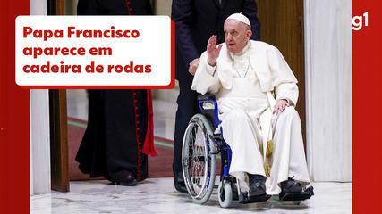 Pope seen in wheelchair