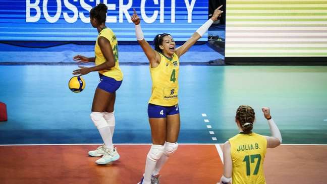 Carol was the highlight of Brazil's victory over Poland (Photo: Disclosure / League of Nations)