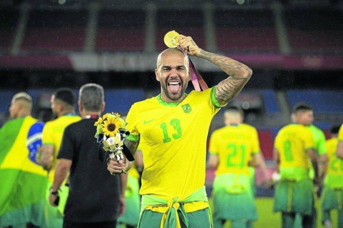 Daniil Alves was approved by the tight before hitting the Pumas from Mexico, gold at the Tokyo 2020 Games - (Credit: Lucas Figueredo / CBF)
