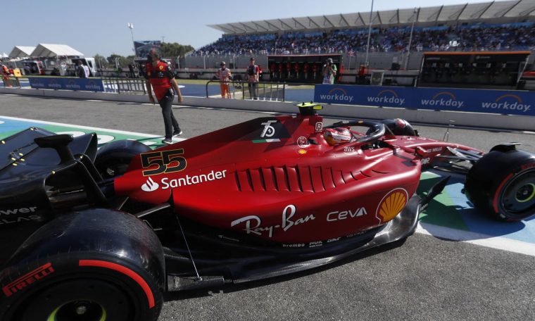 Ferrari F1 French GP .  sets the pace in free exercise for