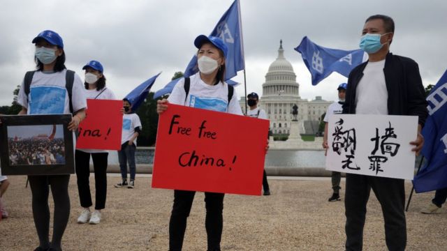 Chinese dissidents in US celebrate 32nd anniversary of Tiananmen Square protests
