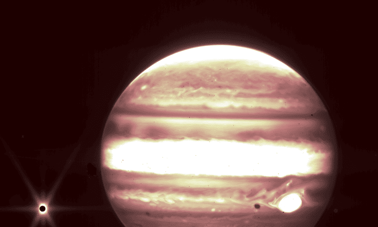 See the first images of Jupiter taken by the James Webb Telescope.  science