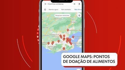 Google Maps benefits feature to search for food donation points across Brazil