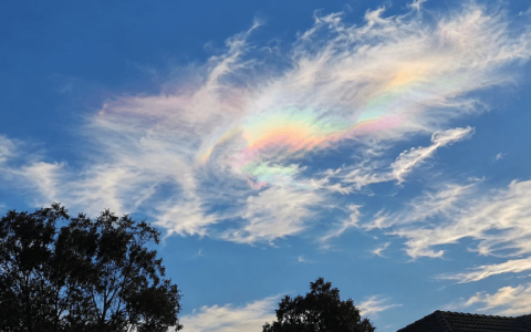 Iridescent ‘Rainbow Clouds’ Light Up Skies Over Parts of Victoria