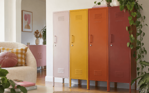 Colourful Mustard Made Lockers Bring Dopamine Decor to Australian Homes